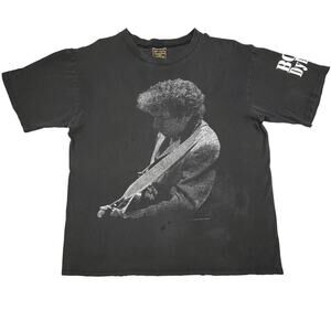 Vintage 90s BOB DYLAN T-Shirt Size Large Rock Band Tour Punk Indie Folk 1994